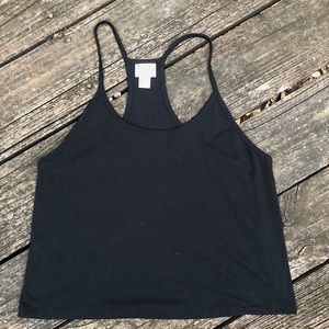SOLD Black Cropped Tank Top